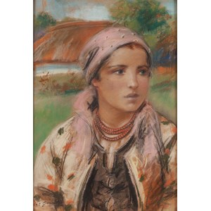 Stanisław Górski (1887 Kościan - 1955 Kraków), Portrait of a Highlander Woman