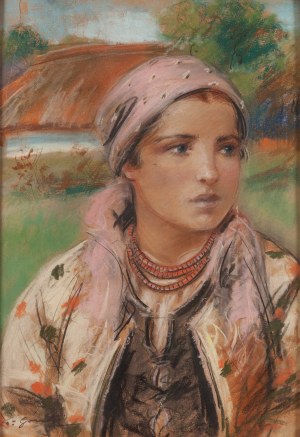 Stanisław Górski (1887 Kościan - 1955 Kraków), Portret góralki