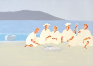 Oleh Lavrii, Breakfast by the sea,2022