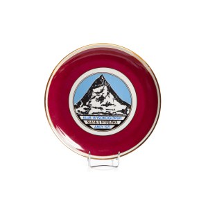 Commemorative platter High Mountain Club. Silesian expedition. Andes 1971 - ZSP Bogucice