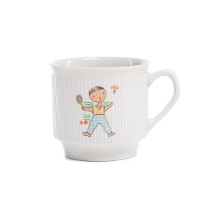 Mug from the service Roman with children's decoration - Porcelany and Table Porcelite Works Chodzież