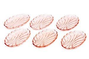 A set of herringbones made of pressed glass - 