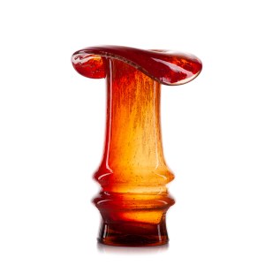 Frothy glass vase