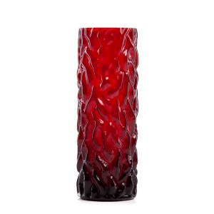 Pressed glass vase
