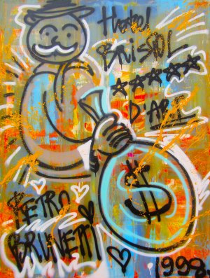 Petro Brunetti, Monopoly graffiti, 2022
