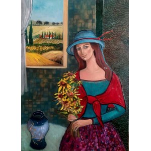 Krystyna Ruminkiewicz, Such one in sunflower Tuscany, 2022