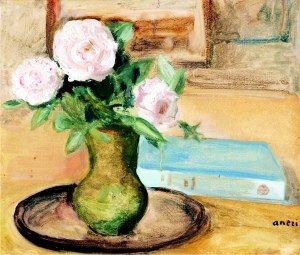 ANERI Irena Weissowa (1888-1981), Róże w wazonie, [ok. 1975]
