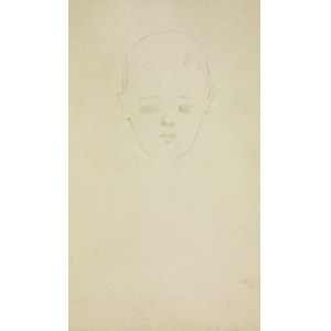 Jacek MALCZEWSKI (1854-1929), Głowa małego dziecka en face, [I. XI. 1916]
