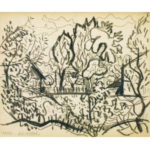 Kazimierz PODSADECKI (1904 - 1970), Pejzaż z drzewami - Park, [1.IX.1964]