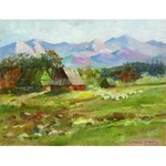 Leszek STAŃKO (1924-2011), Chaty i owce, [2003]
