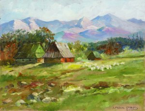 Leszek STAŃKO (1924-2011), Chaty i owce, [2003]