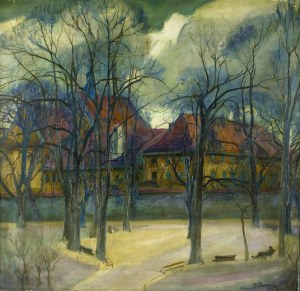 Stanisław PACIOREK (1889 - 1952), Pejzaż z plant, [1914]