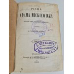 MICKIEWICZ Adam - PAN TADEUSZ 1858 WYDANIE PIERWSZE NA ZIEMIACH POLSKICH