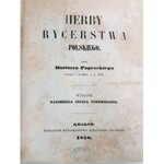 Paprocki Bartosz HERBY RYCERSTWA POLSKIEGO 1858 ORIGINAL