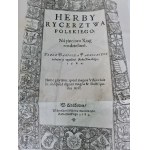 Paprocki Bartosz HERBY RYCERSTWA POLSKIEGO 1858 ORIGINAL