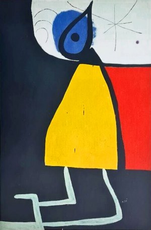 Joan Miro (1893-1983), Woman in the night, 1973