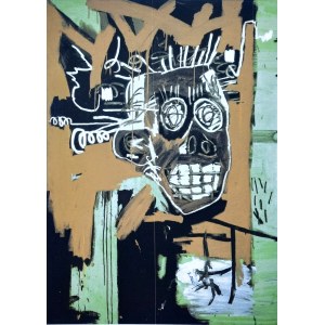 Jean-Michel Basquiat (1960-1988), Kopf in Gold II