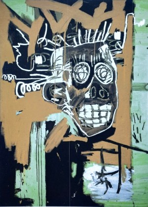 Jean-Michel Basquiat (1960-1988), Head in gold II