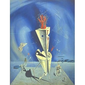 Salvador Dali (1904-1989), Apparat und Hand