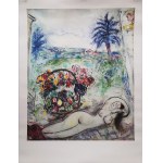 Marc Chagall (1887-1985), Akt s košíkem květin, 1986