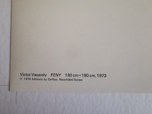 Victor Vasarely (1906 -1997), Feny, 1975