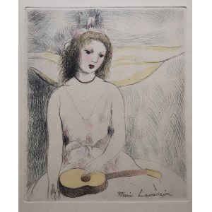 Marie Laurencin (1883-1956), Dievča s gitarou, 1946