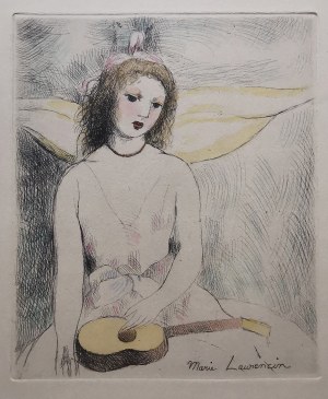 Marie Laurencin (1883-1956), Dziewczyna z gitarą, 1946