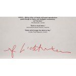 Roy Lichtenstein (1923-1997), Album mit Unterschrift des Künstlers, 1994