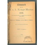 (VÁLEČNÝ NÁMOŘNÍK). Almanach fur die k. u. k. Kriegs-Marine.