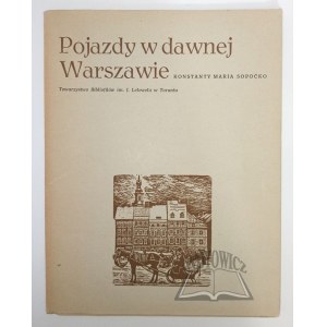 SOPOĆKO Konstanty Maria, Pojazdy w dawnej Warszawie.