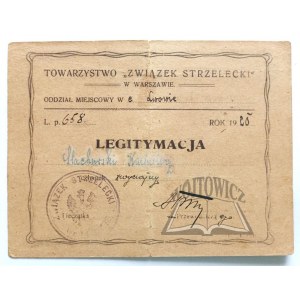 LEGITIMACY. Gesellschaft Związek Strzelecki in Warschau.