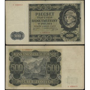 Polsko, 500 zlotých, 1.03.1940