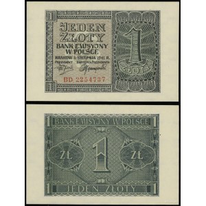 Poland, 1 zloty, 1.08.1941