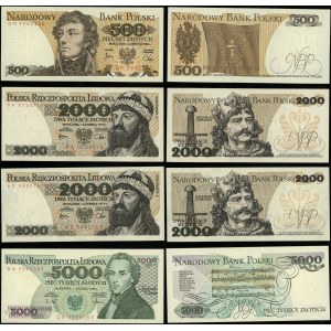 Poland, set of 4 banknotes, 1979-1988