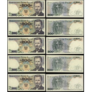 Polen, Satz: 5 x 200 Zloty, 1.06.1986