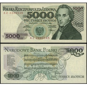 Poland, 5,000 zloty, 1.06.1986