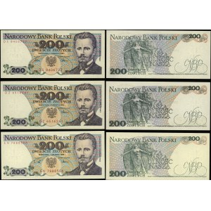 Polen, Satz: 3 x 200 Gold, 1986-1988