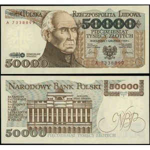 Polsko, 50 000 PLN, 1.12.1989