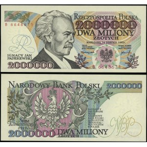 Poland, 2,000,000 zloty, 14.08.1992