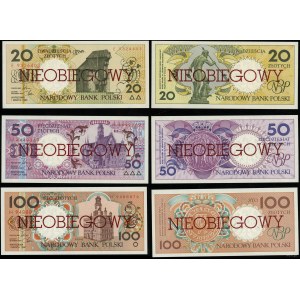Polska, komplet nieobiegowych banknotów z serii miasta polskie, 1.03.1990