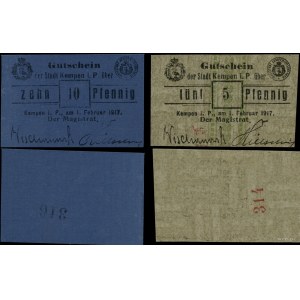 Greater Poland, set: 5 and 10 fenigs, 1.02.1917