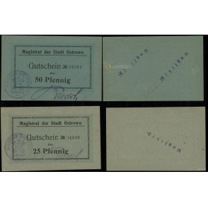 Wielkopolska, zestaw: 25 i 50 fenigów, bez daty (1914)