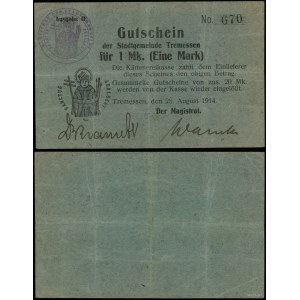 Greater Poland, 1 mark, 28.08.1914