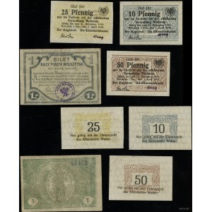 Wielkopolska, zestaw 4 banknotów, 1917-1919