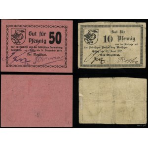 Veľké Poľsko, sada: 10 fenigov a 50 fenigov, 1917-1919