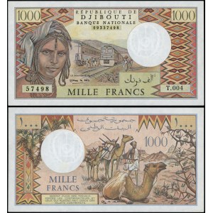 Djibouti, 1,000 francs, 1991