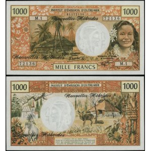 Francie, 1 000 franků, 1980