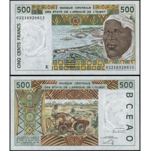 Senegal, 500 francs, 2000