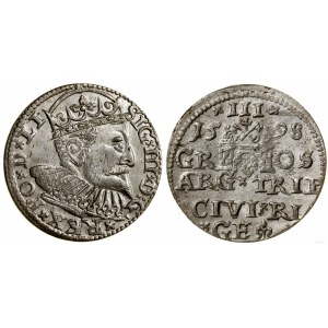Polen, Trojak, 1598, Riga