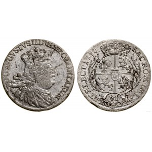 Polen, Sechspfennig, 1756 EG, Leipzig